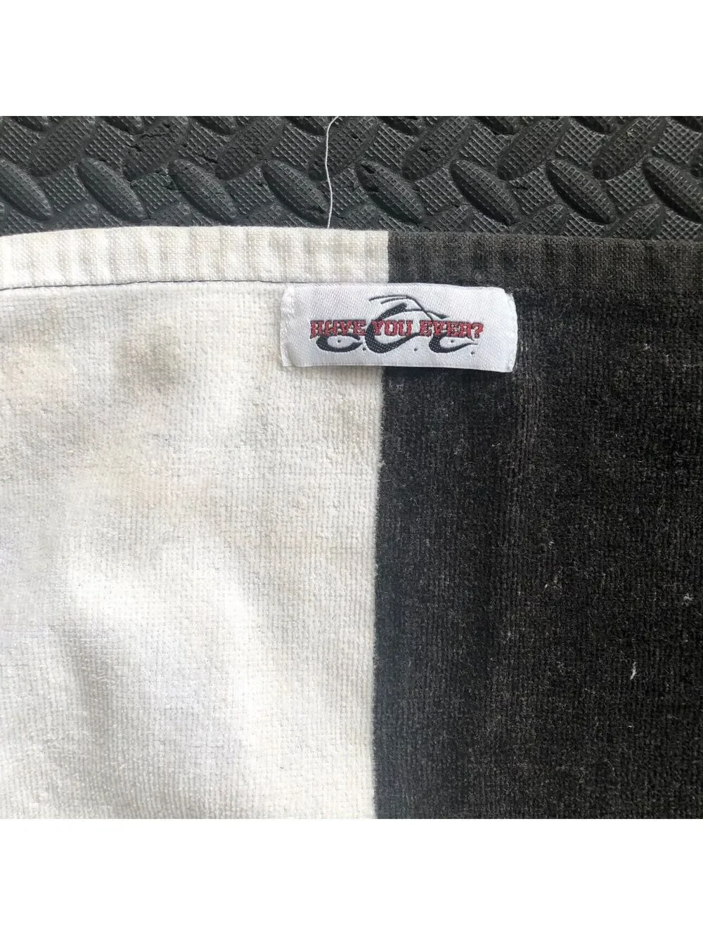 C.O.C. Orange County Choppers Black and White Cotton Towel